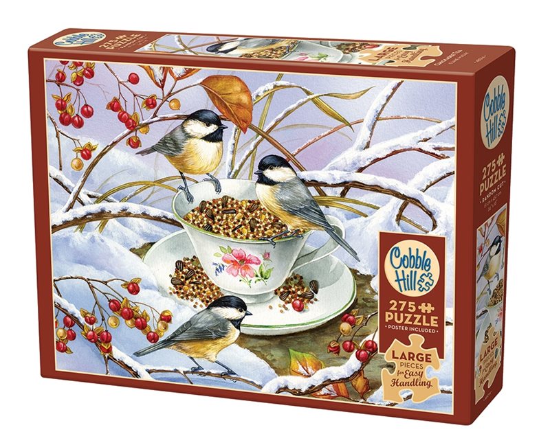 Pussel 275 bitar Chickadee Tea (stora bitar)