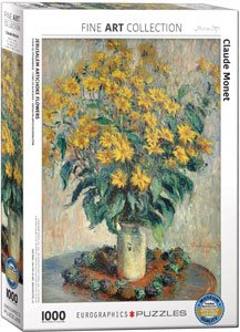 Pussel 1000 bitar - Jerusalem Artichoke Flowers, Claude Monet
