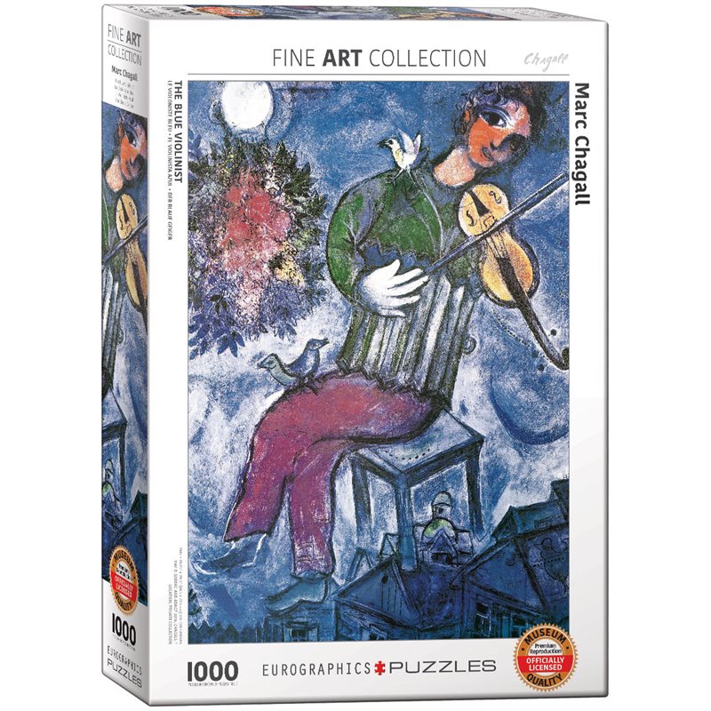 Pussel 1000 bitar - The Blue Violinist, Marc Chagall