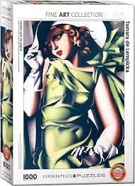 Pussel 1000 bitar "Young Girl in Green" - Tamara de Lempicka
