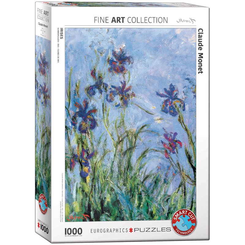 Pussel 1000 bitar - Irises, Claude Monet