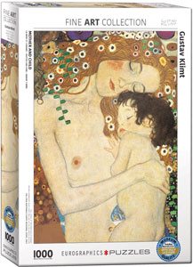 Pussel 1000 bitar - Mother and Child, Gustav Klimt