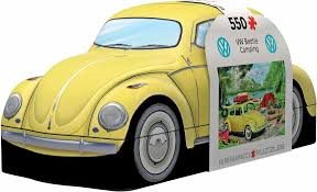  Pussel i plåtburk 550 bitar "Beetle Camping"