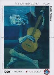 Pussel 1000 bitar "The Old Guitarist" - Pablo Picasso