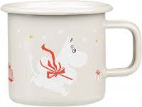 Emaljmugg Mumin "Present"  37 cl