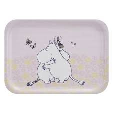 Bricka Mumin Kram 27x20 cm