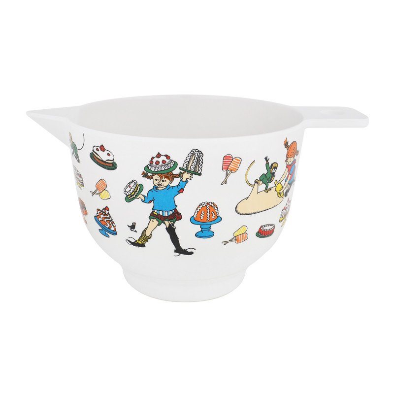 Bakskål "Pippi Bakar" Vit, Medium