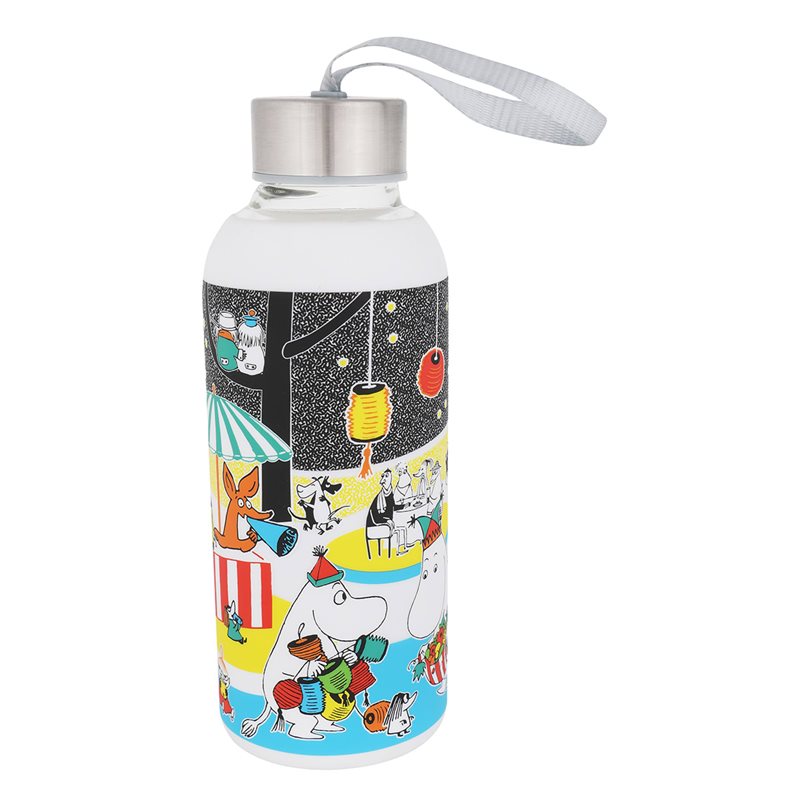 Mumin skördefest vattenflaska glas