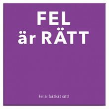Fel är rätt - sällskapsspel