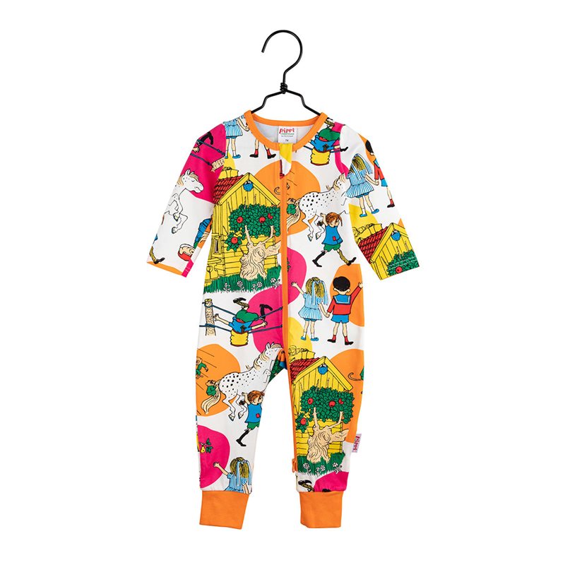 Pyjamas Villekulla vit stl 80