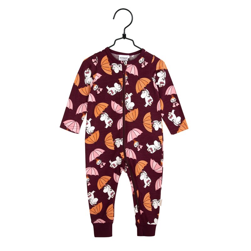 Pyjamas Smörblomma vinröd stl 74