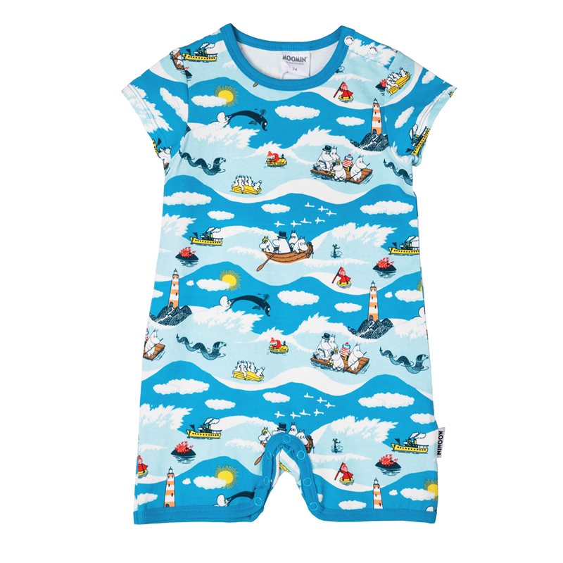 Playsuit Vågor Blå stl 74