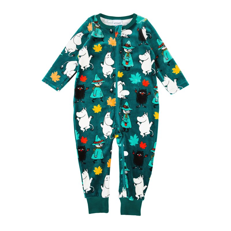 Pyjamas velour Hurtig Grön stl 62