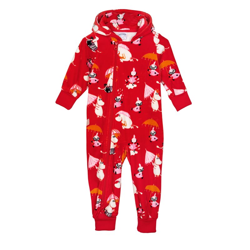 Overall Velour Regndag Röd stl 74