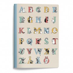 Anteckningshäfte A5 Mumin ABC