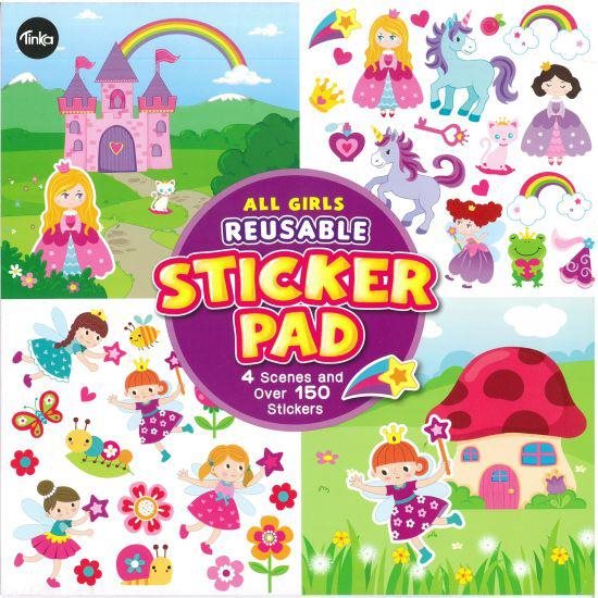 Reusable Sticker Pad - All Girls