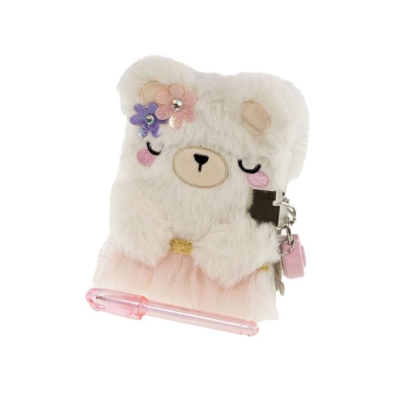 Dagbok mini "Nalle" med lås och penna