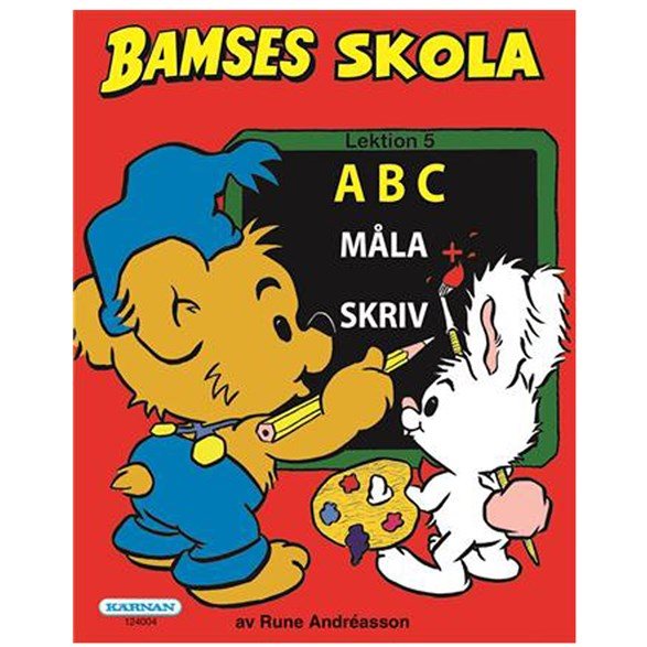 Bamses Skola ABC Måla + Skriv