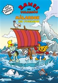 Målarbok med Pyssel Bamse och vulkanön
