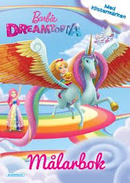 Målarbok med klistermärken Barbie Dreamtopia