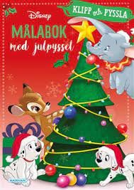 Disney Målarbok med julpyssel