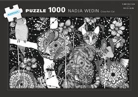 Pussel 1000 bitar - Crouchet Cat av Nadja Wedin