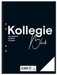Kollegieblock A4 70g 70blad olinjerat