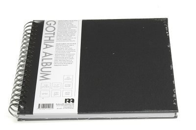 Fotoalbum Gothia Wire-O 245x245mm svart
