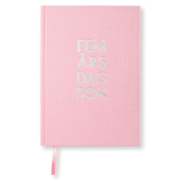 5-årsdagbok A5 Tea Rose 