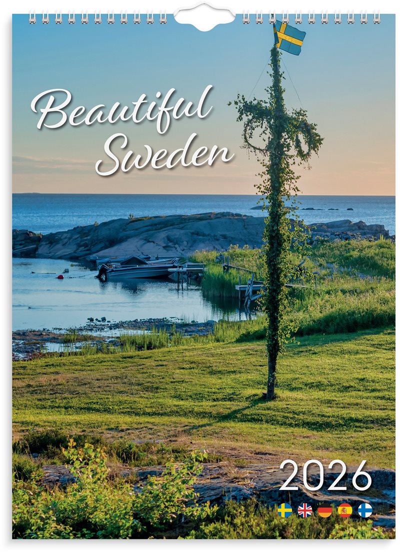 Väggkalender 2026 Beautiful Sweden