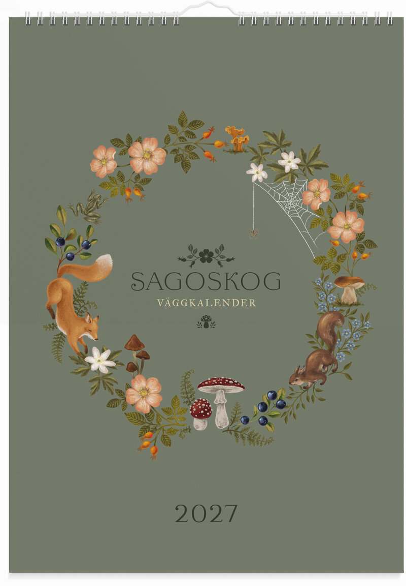 Väggkalender 2027 Sagoskog