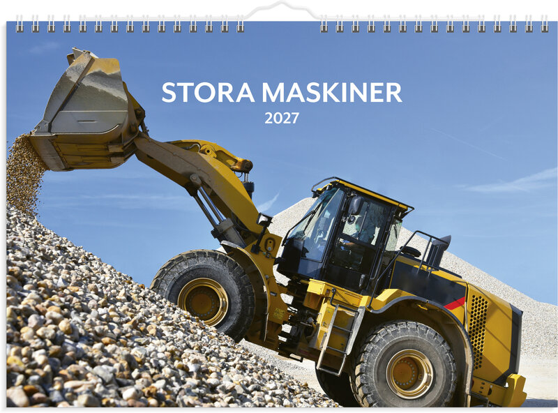 Väggkalender 2027 Stora Maskiner