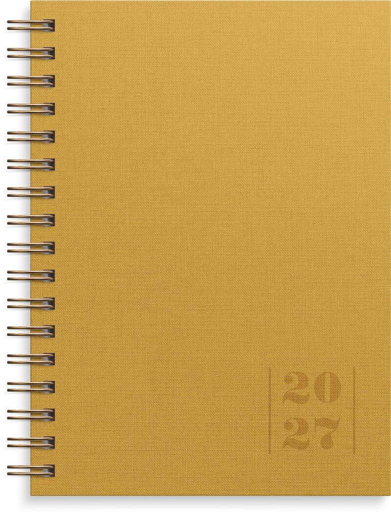 Kalender 2027 Senator A6 Textile senapsgul