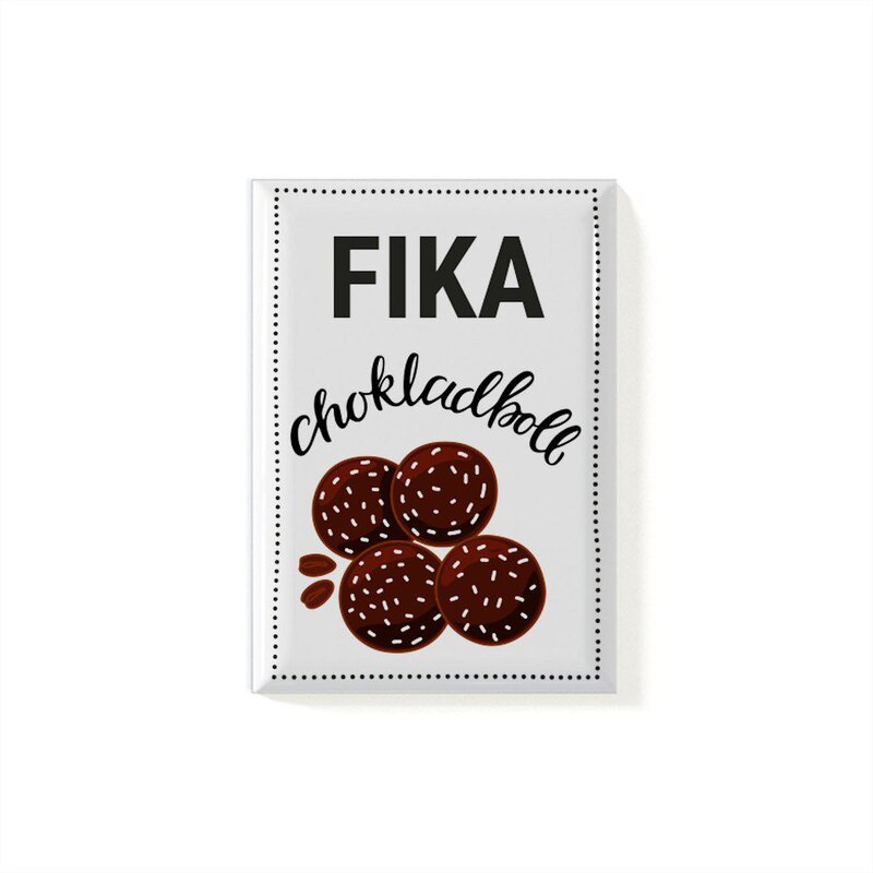 Magnet Fika Chokladboll
