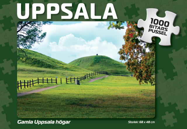 Pussel 1000 bitar - Gamla Uppsala högar