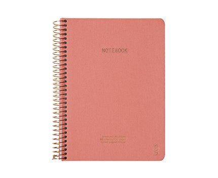 KOZO Notebook A5 Prem, Coral