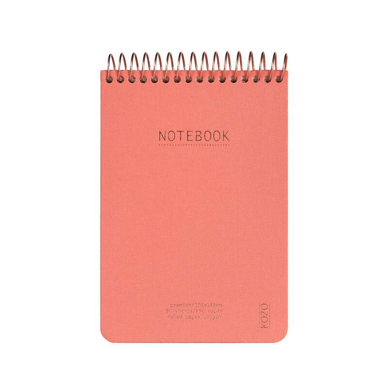 Spiralblock KOZO A6 Prem, Coral