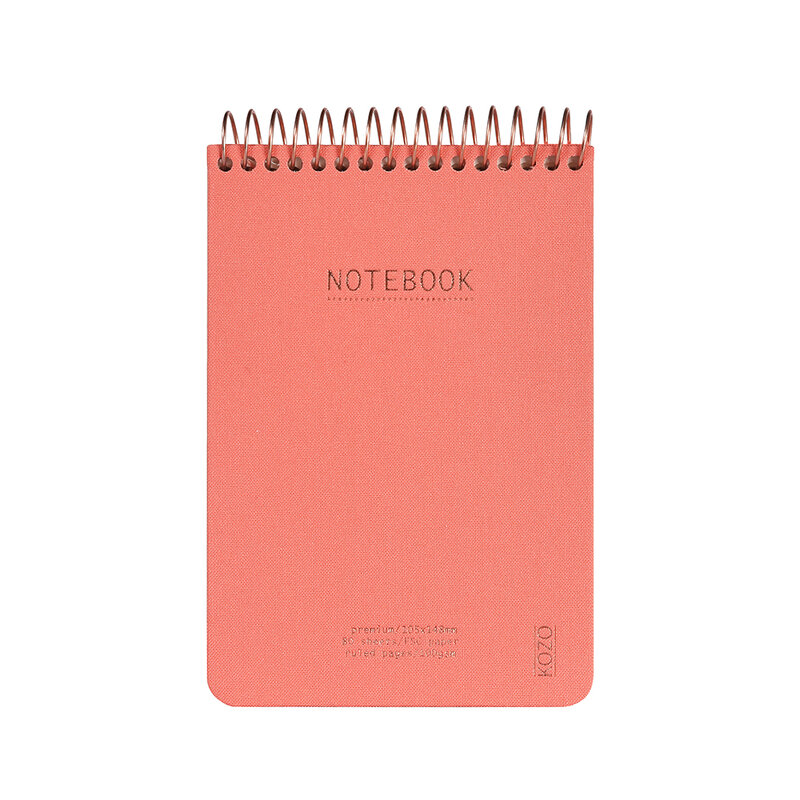 KOZO Notebook A6 Prem, Coral
