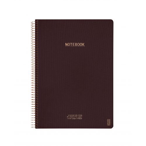 KOZO Anteckningsbok A4 Premium Coffee