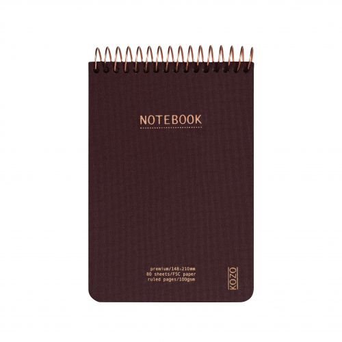 KOZO Anteckningsbok A6 Premium Coffee
