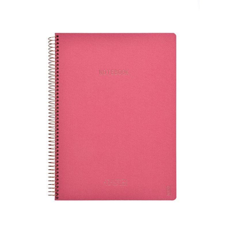 KOZO Anteckningsbok Linjerad A4 Premium Guava Pink