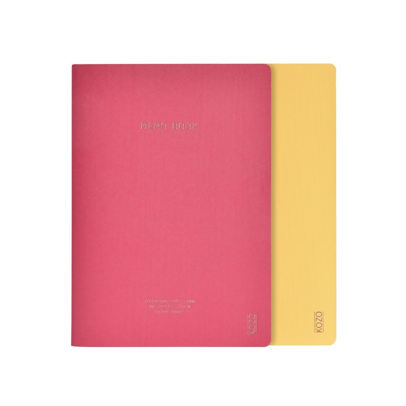 KOZO Skrivhäfte A5 2 Pack Guava Pink / Honey