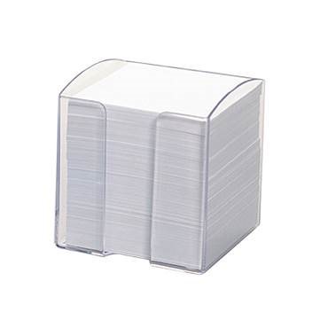Blockkub 100 x 100 x 100 mm vit/transparent