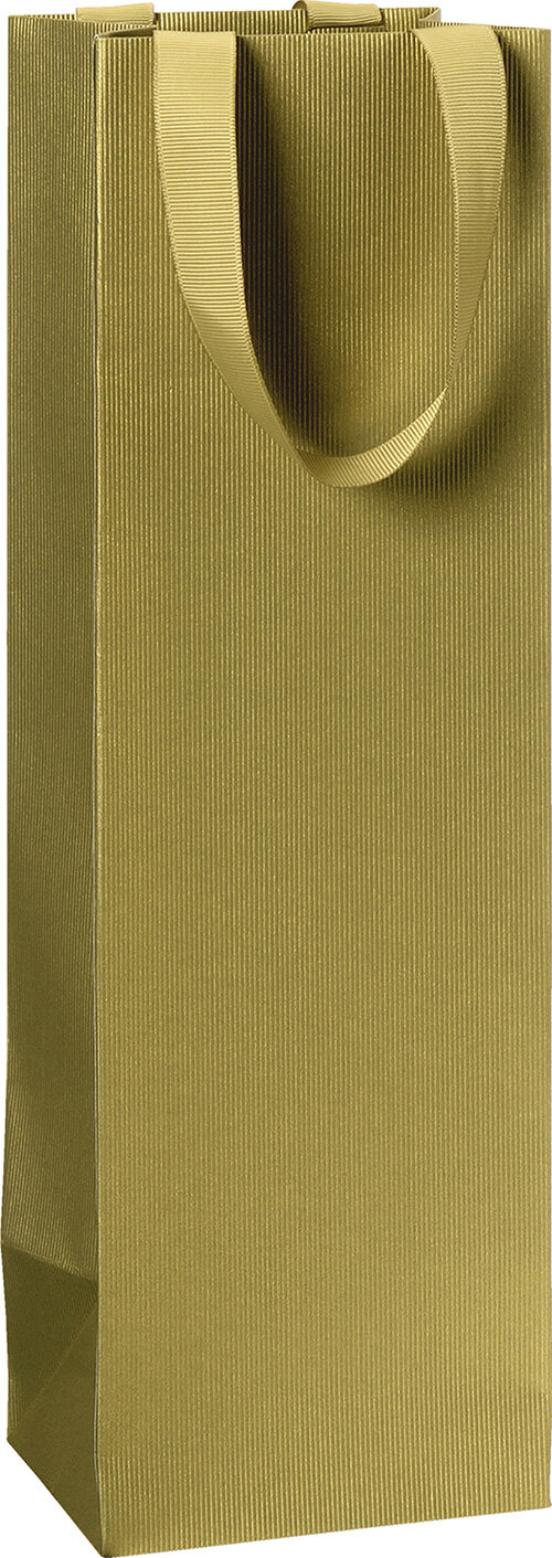 Vinpåse 11x10.5x36 cm Guld