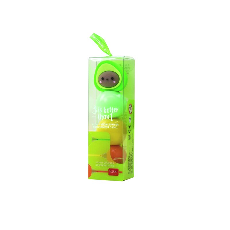 Överstrykningspenna | 3-i-1-Highlighters, Avocado