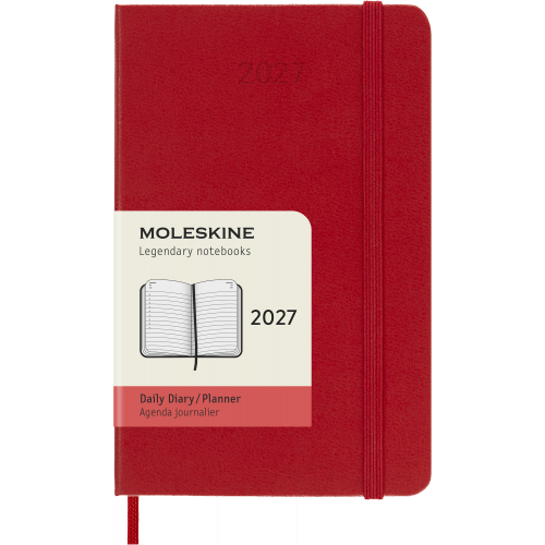 Classic Hard 12M Daily Pocket Röd 2027
