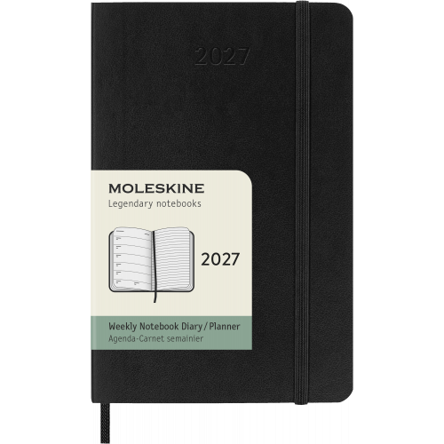 Classic Soft 12M Week Note Pocket Svart 2027
