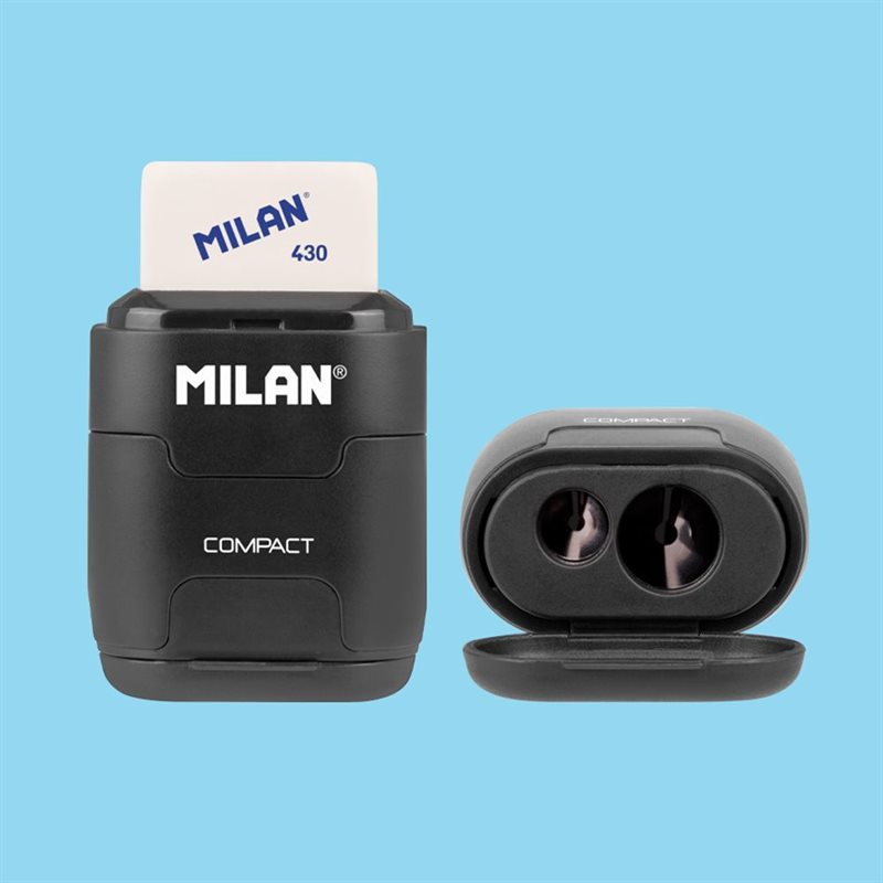 MILANShadow Compact Dubbel Radergummi och Pennvässare