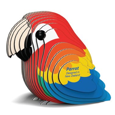 3D Cardboard Model Kit - Parrot