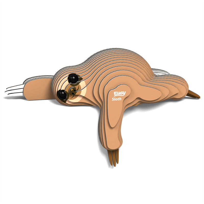 3D Carboard Model Kit - Sloth